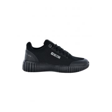 Pantofi sport din plasa tricotata si piele ecologica