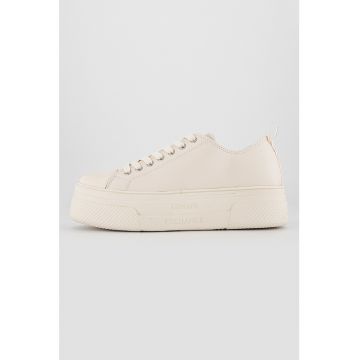 Pantofi sport flatform din piele
