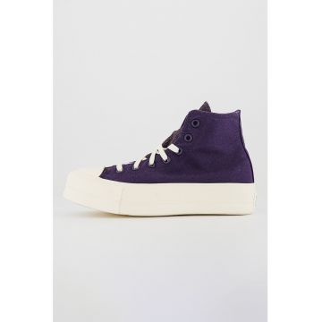 Tenisi flatform cu model camuflaj Chuck Taylor All Star Lift Desert