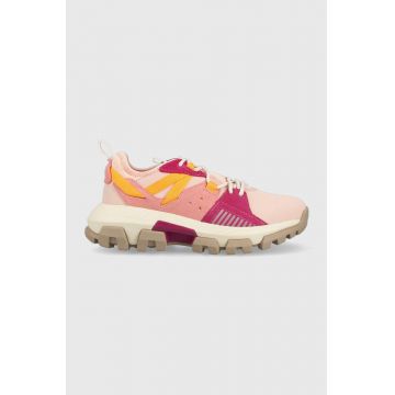 Caterpillar sneakers din piele intoarsă Raider Sport culoarea roz