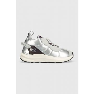 EA7 Emporio Armani sneakers culoarea argintiu