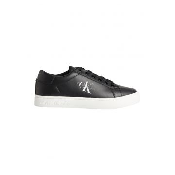 Pantofi sport din piele cu imprimeu logo lateral
