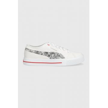 Puma tenisi Me Happy femei, culoarea alb
