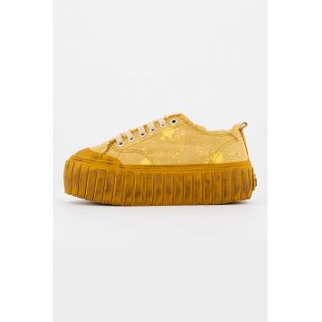 Tenisi flatform de panza cu aspect patat S-Hanami