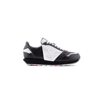 Emporio Armani sneakers din piele culoarea negru