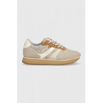 Gant sneakers Bevinda culoarea bej