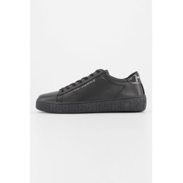 Pantofi sport de piele cu aplicatie logo metalica Kupsole III