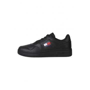 Pantofi sport de piele cu insertii textile si de piele ecologica