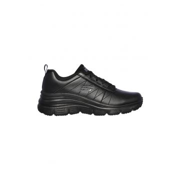 Pantofi sport de piele ecologica cu garnituri de piele Fit-Effortless