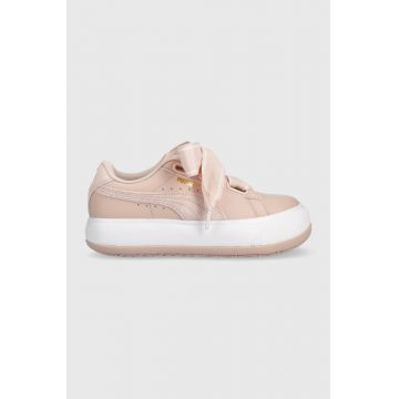 Puma sneakers din piele culoarea roz