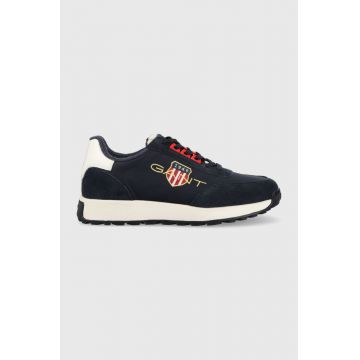 Gant sneakers Garold culoarea albastru marin