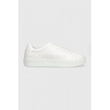 Karl Lagerfeld sneakers din piele MAXI KUP culoarea alb KL52225