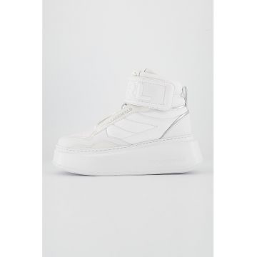 Pantofi sport inalti de piele
