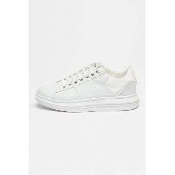 Pantofi sport low-top din piele si piele ecologica cu detaliu cu logo discret