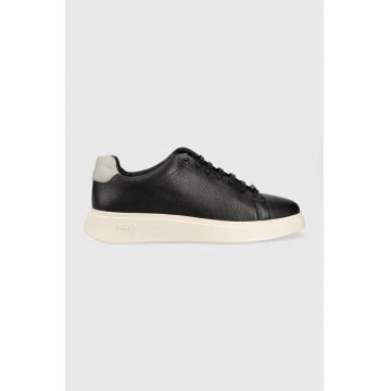 BOSS sneakers din piele Bulton culoarea negru, 50487262