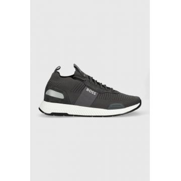 BOSS sneakers Titanium culoarea gri, 50470596