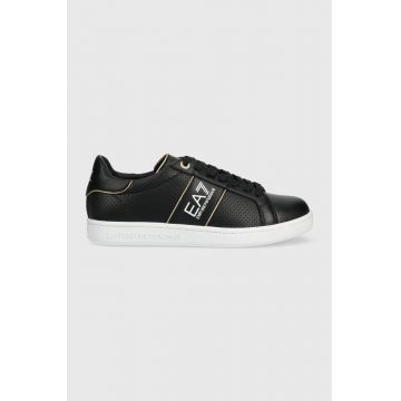 EA7 Emporio Armani sneakers din piele culoarea negru, X8X102 XK258 M700