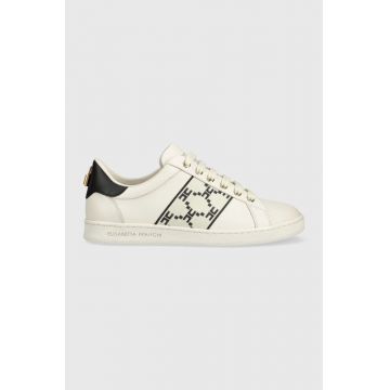 Elisabetta Franchi sneakers din piele culoarea bej, SA31G31E2