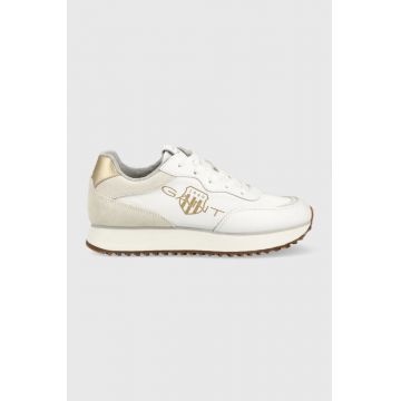 Gant sneakers Bevinda culoarea alb