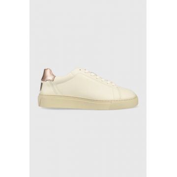 Gant sneakers din piele Julice culoarea bej