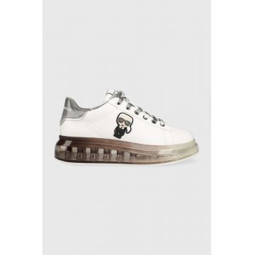 Karl Lagerfeld sneakers din piele KAPRI KUSHION culoarea alb KL62631D