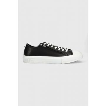 Karl Lagerfeld tenisi de piele KL50325 KAMPUS III barbati, culoarea negru