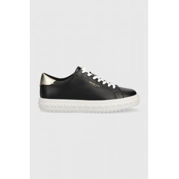 MICHAEL Michael Kors sneakers din piele Grove culoarea negru, 43F2GVFS6L
