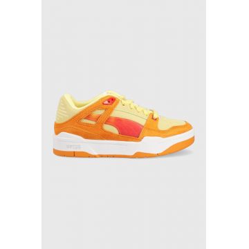 Puma sneakers de piele întoarsă pentru copii Slipstream x Pokemon culoarea portocaliu