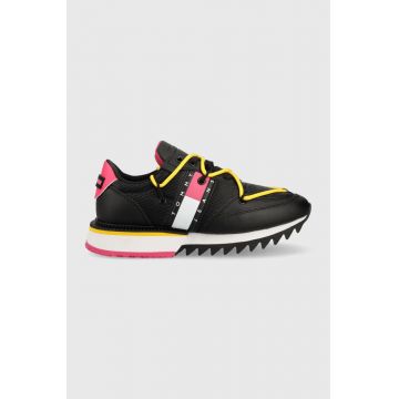 Tommy Jeans sneakers EN0EN02056 WMNS CLEAT ELEVATED culoarea negru