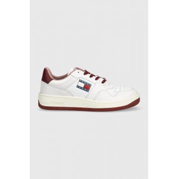 Tommy Jeans sneakers Tommy Jeans Retro Low Basket culoarea alb