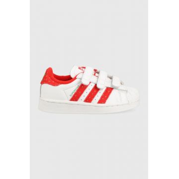 Adidas Originals sneakers pentru copii SUPERSTAR CF C culoarea alb