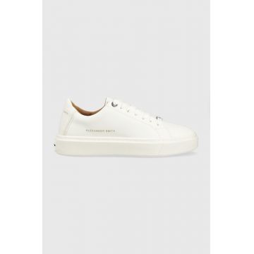 Alexander Smith sneakers London culoarea alb, ALAWN2U98TWT