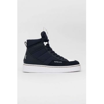 Armani Exchange sneakers XUZ043.XV640.K487 culoarea albastru marin, XUZ043 XV640 K487