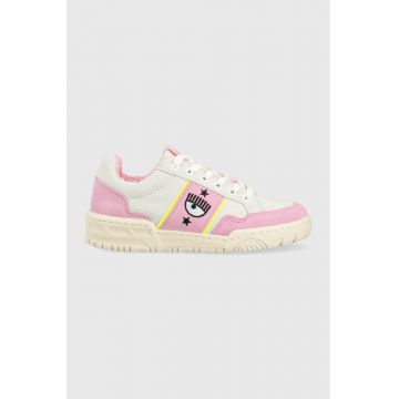 Chiara Ferragni sneakers din piele intoarsă CF3106_236 culoarea gri, CF1 LOW