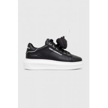 Karl Lagerfeld sneakers din piele KAPRI culoarea negru KL62526A