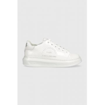 Karl Lagerfeld sneakers din piele KL62539S KAPRI culoarea alb