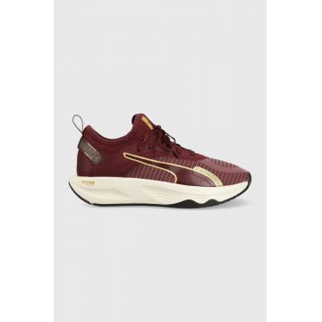 Puma pantofi de antrenament PWR XX Nitro Deco Glam culoarea bordo