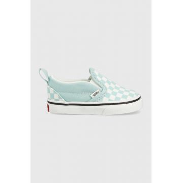 Vans tenisi copii TD Slip On V CTHR CHBD MBLUE culoarea turcoaz