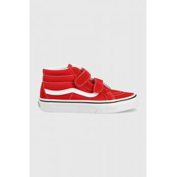 Vans tenisi copii UY SK8-Mid Reissue V FORMULA ONE/TRU culoarea rosu