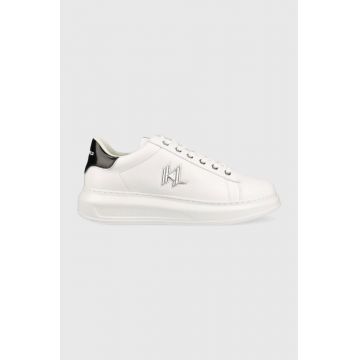 Karl Lagerfeld sneakers din piele KL52536 KAPRI MENS culoarea alb