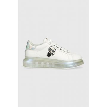 Karl Lagerfeld sneakers din piele KAPRI KUSHION culoarea alb KL62631I