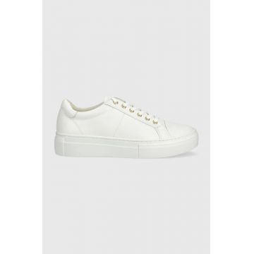 Vagabond sneakers din piele ZOE PLATFORM culoarea alb, 5327.501.01