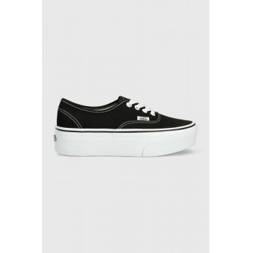 Vans teniși Authentic Stackform femei, culoarea negru, VN0A5KXXBMX1 VN0A5KXXBMX1-BLKWH