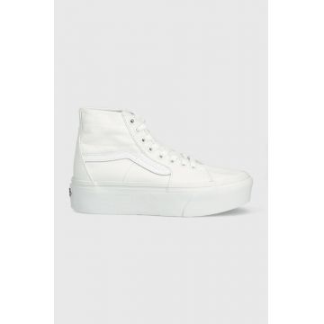 Vans teniși SK8-Hi Tapered Stackform femei, culoarea alb, VN0A5JMKW001 VN0A5JMKW001-WHITE