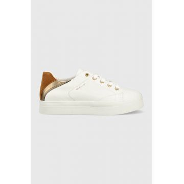 Gant sneakers din piele Avona culoarea alb, 26531921.G235