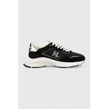 Karl Lagerfeld sneakers LUX FINESSE culoarea negru, KL53165