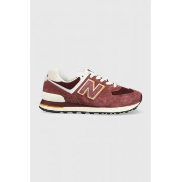 New Balance sneakers U574MO2 culoarea bordo U574MO2-MO2