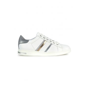 Pantofi sport de piele cu garnituri contrastante