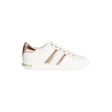 Pantofi sport de piele cu garnituri contrastante