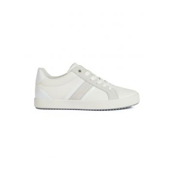 Pantofi sport de piele ecologica cu garnituri de piele intoarsa